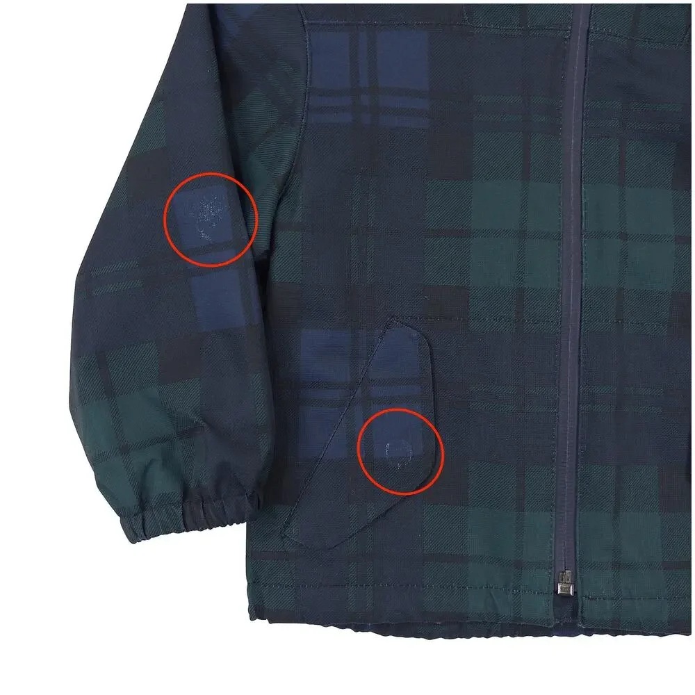 Polo Ralph Lauren Plaid Hooded Jacket 2T Toddler Rain Coat Spring Lightweight